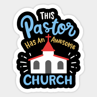 Funny Pastor, Pastor, New Church Sticker